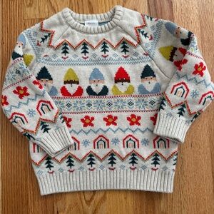 Hanna Andersson Christmas gnome Colorful Patterned toddler Sweater